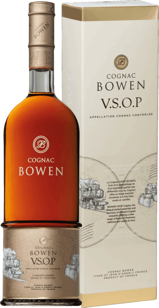 Cognac Bowen VSOP 4-5 Jahre in Geschenkverpackung NV  0.7 L Flasche