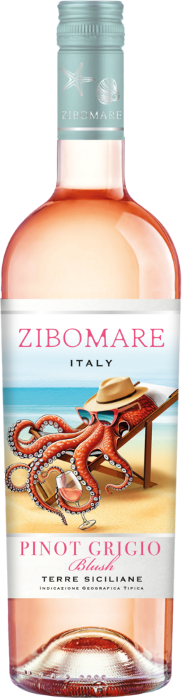 Cantine Terre Collina Zibomare Pinot Grigio Blush  Siciliane Igp 2025  0.75 L Flasche