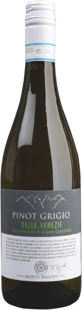 MONTI PALLIDI Veneto Pinot Grigio 2024  0.75 L Flasche