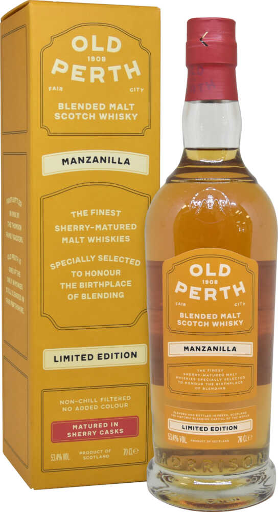 Morrison Scotch Whisky Distillers Old Perth Ltd Edition Manzanilla Blended Malt A002  0.7 L Flasche