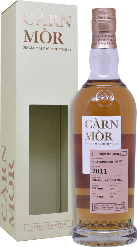 Càrn Mòr Strictly Ltd Miltonduff  12Y Single Malt   Chateau Beycheyelle