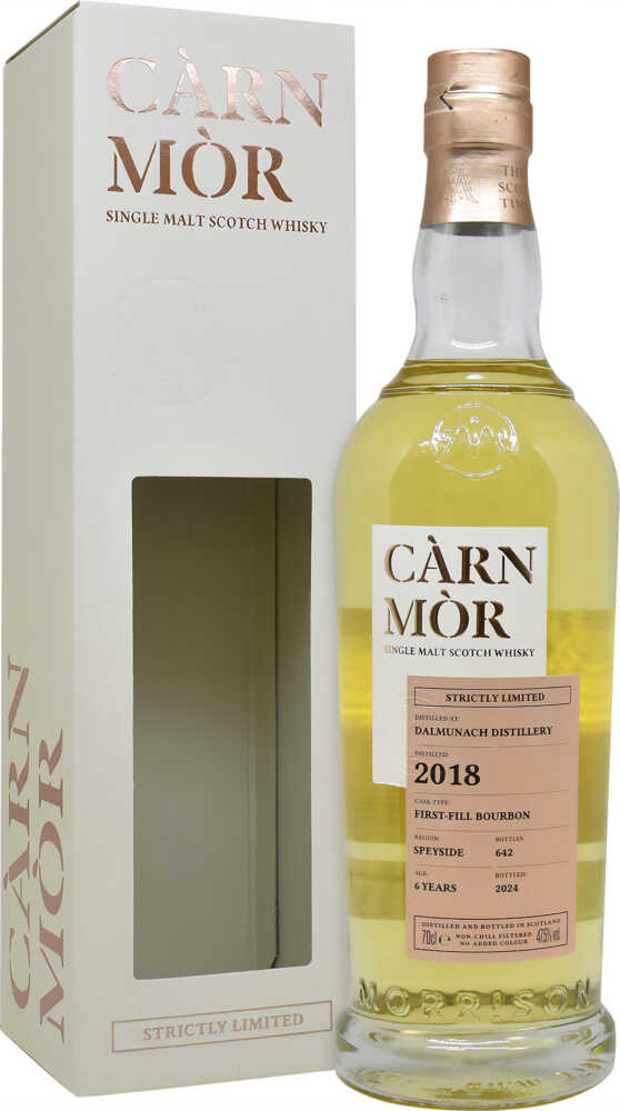 Càrn Mòr Strictly Ltd Dalmunach  6Y Single Malt   1St Fill Bourbon