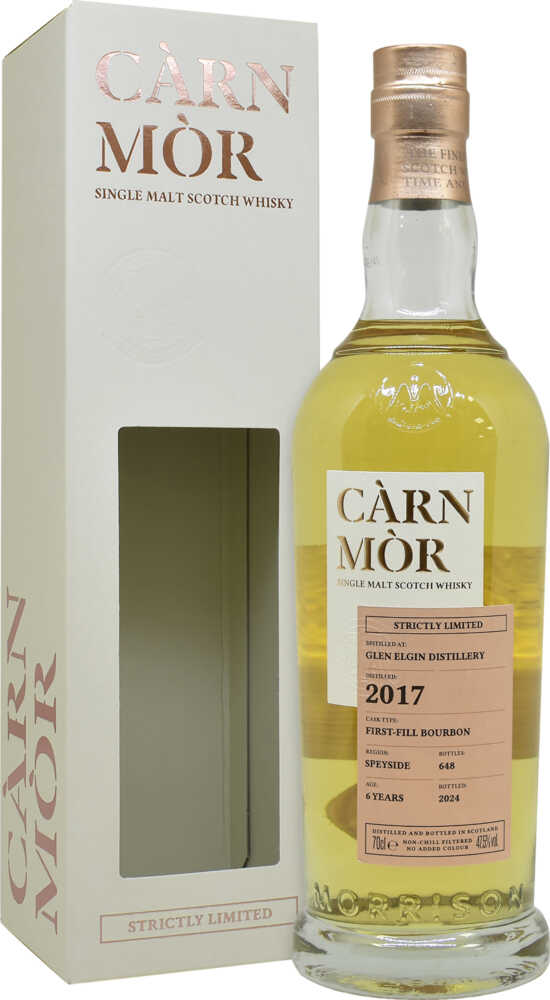 Càrn Mòr Strictly Ltd Glen Elgin  6Y Single Malt   1St Fill Bourbon