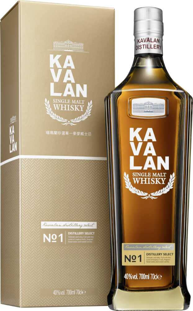 Kavalan Distillery Select No.1 Single Malt Taiwanesischer Whisky Kavalan NV  0.7 L Flasche