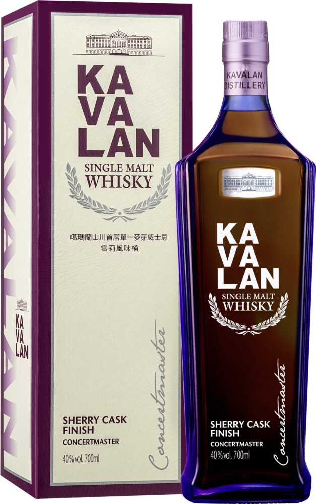 Kavalan Concertmaster Sherry Cask Finish Taiwanesischer Whisky Kavalan NV  0.7 L Flasche