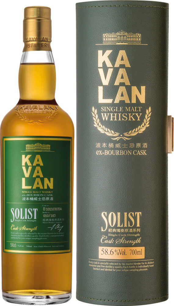 Solist Ex-Bourbon 50-60%Cask Strength Taiwanesischer Whisky