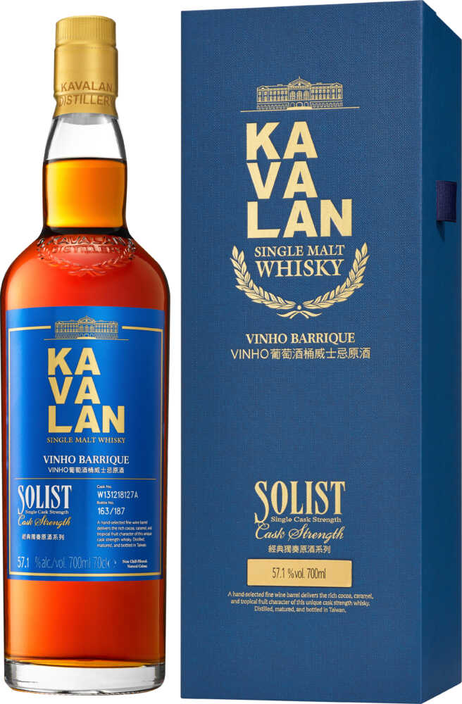 Solist Vinho Barrique 50-60% Cask Strength – Taiwanesischer Whisky