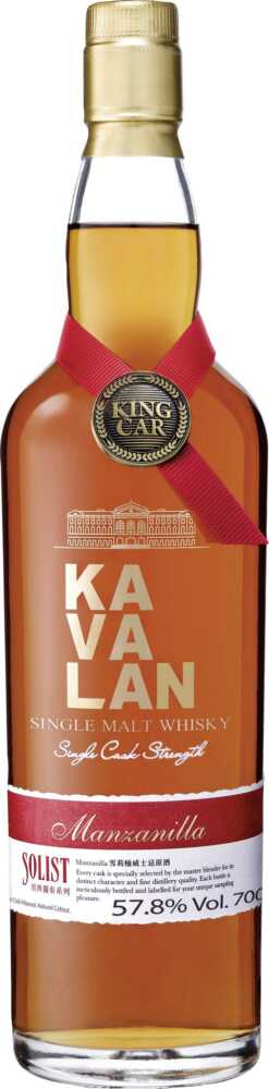 Kavalan Solist Manzanilla 50-60%Cask Strength – Taiwanesischer Whisky NV  0.7 L Flasche