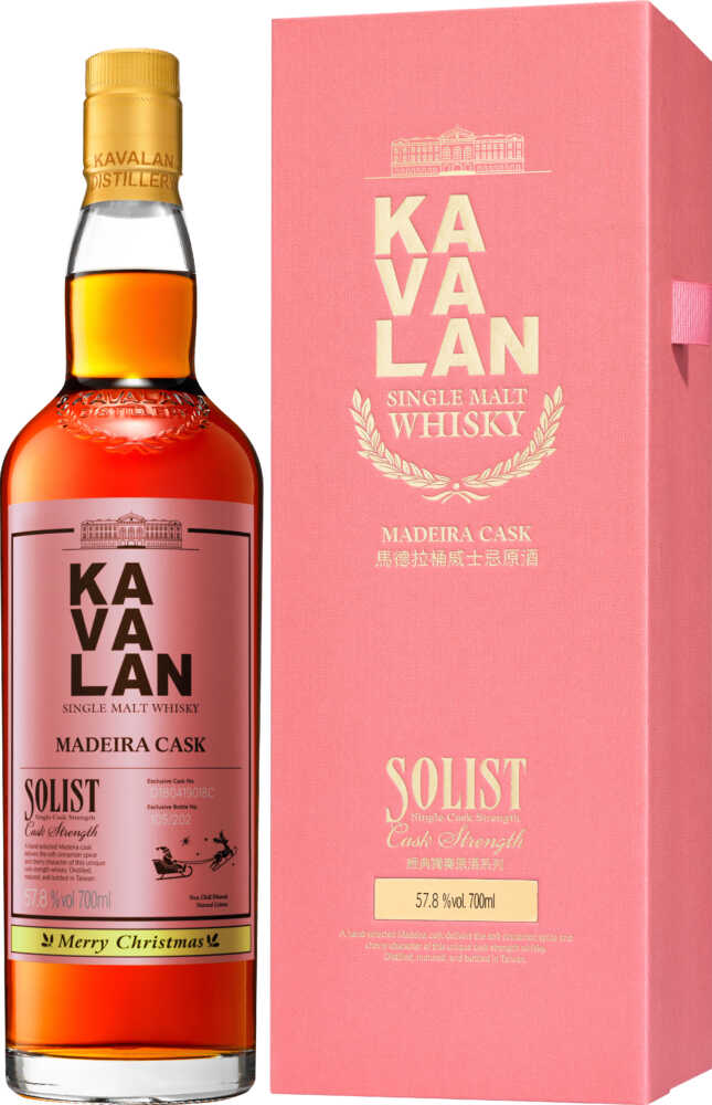 Kavalan Solist Christmas Edition NV  0.7 L Flasche
