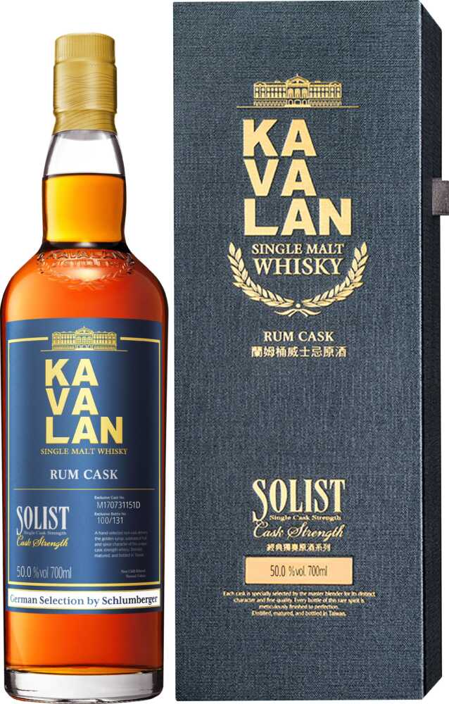 Kavalan Rum Schlumberger Selection Rum Cask-Taiwanesischer Whisky A006  0.7 L Flasche