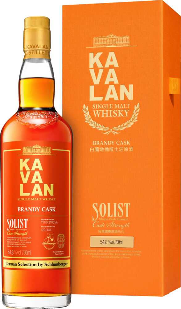 Kavalan Brandy Schlumberger Selection 0.7 L Flasche