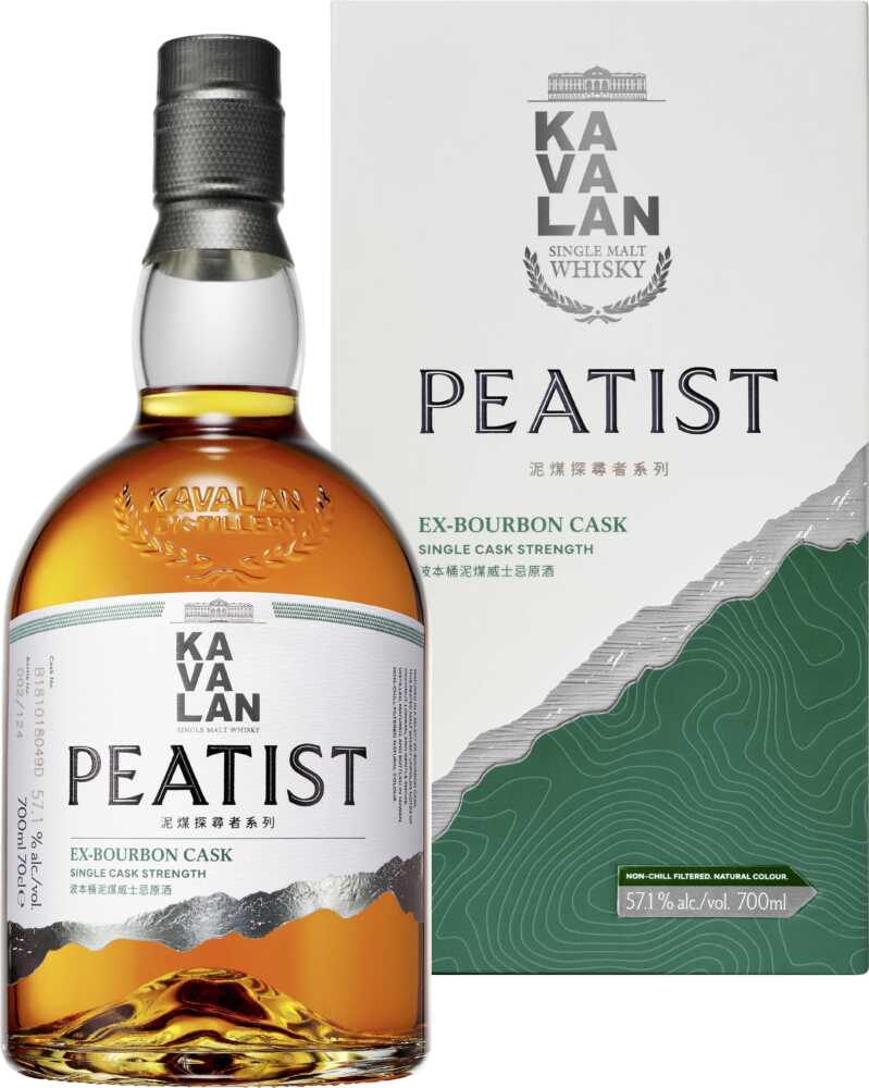 Kavalan Peatist Ex Bourbon 55,6% Taiwanesischer Whisky NV  0.7 L Flasche