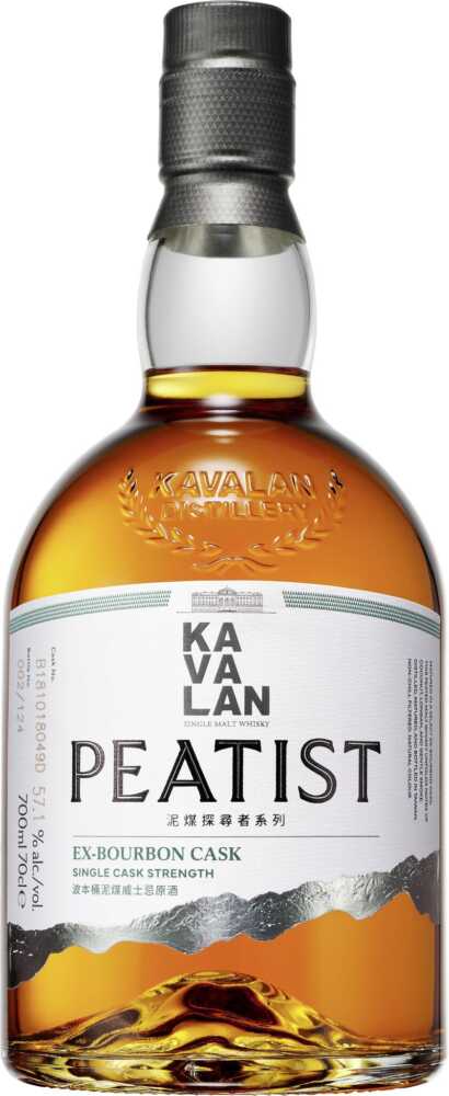 Kavalan Peatist Ex-Bourbon Taiwanesischer Whisky NV  0.7 L Flasche