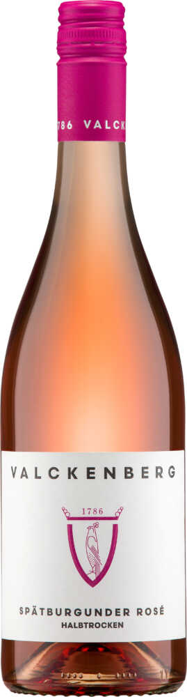 Valckenberg Spätburgunder Rosé Halbtrocken Qw Rheinhessen 2025  0.75 L Flasche