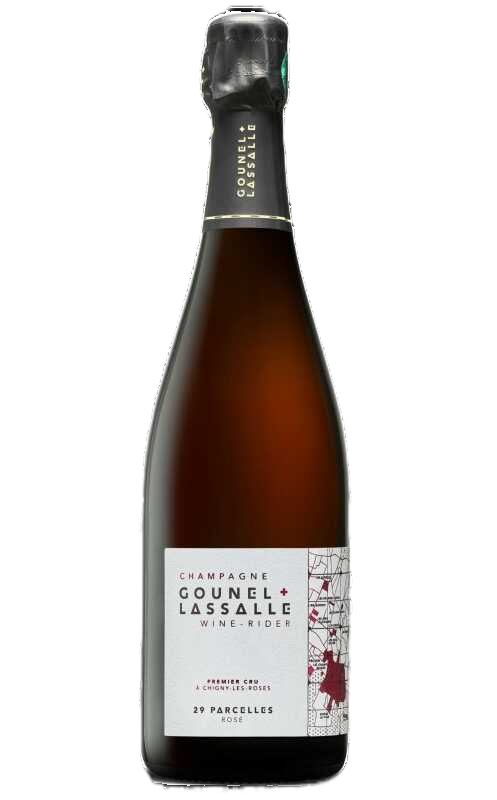 Champagne Gounel + Lassalle Rose 29 Parcelles 1Er Cru Brut Nature Champagne Premier Cru 2020  0.75 L Flasche