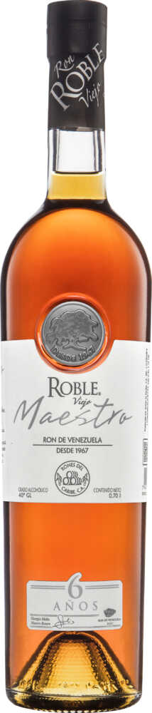 Ron Roble Maestro 6Y DOC de Venezuela NV  0.7 L Flasche