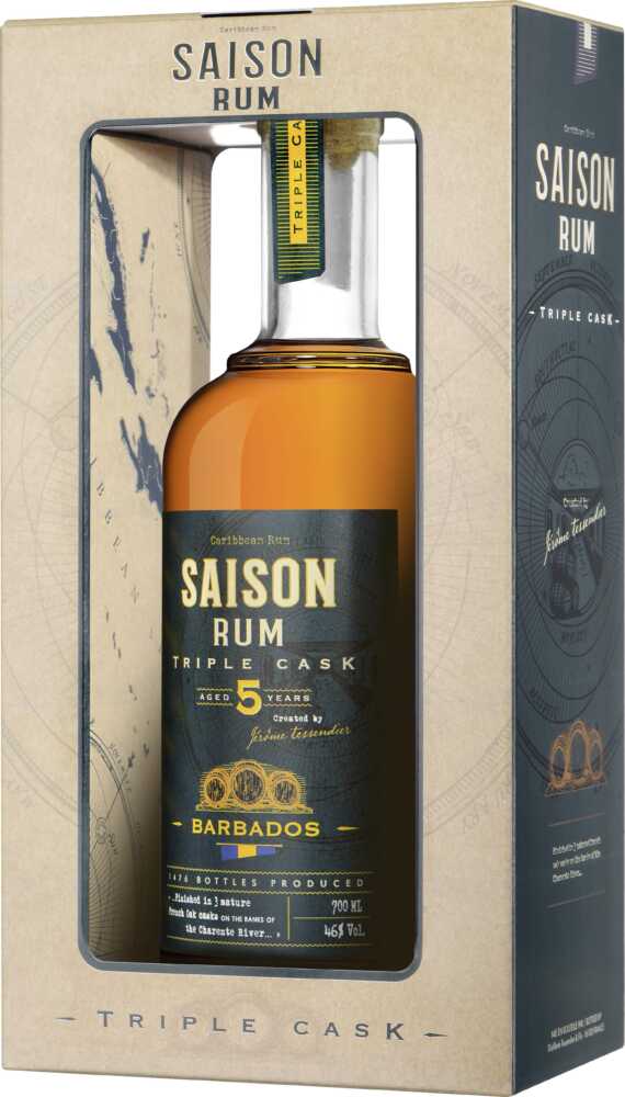 Rum Saison Triple Cask Barbados Brauner NV  0.7 L Flasche