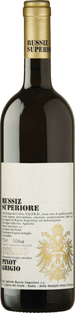 Russiz Superiore Pinot Grigio Collio Doc 2023  0.75 L Flasche
