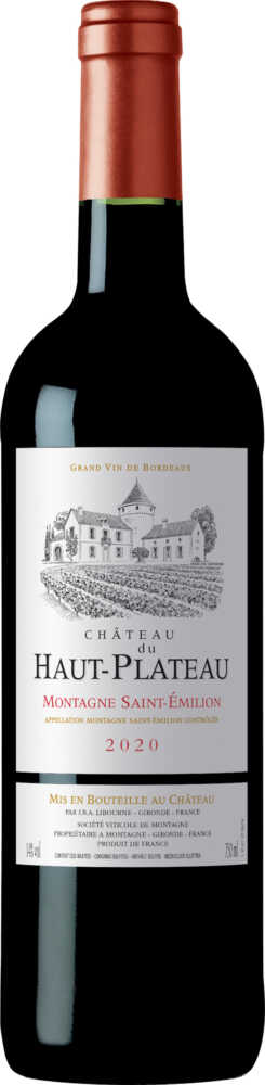 Chateau Du Haut Plateau Château  – Ac Montagne Saint Emilion Montagne St.Emilion 2020  0.75 L Flasche
