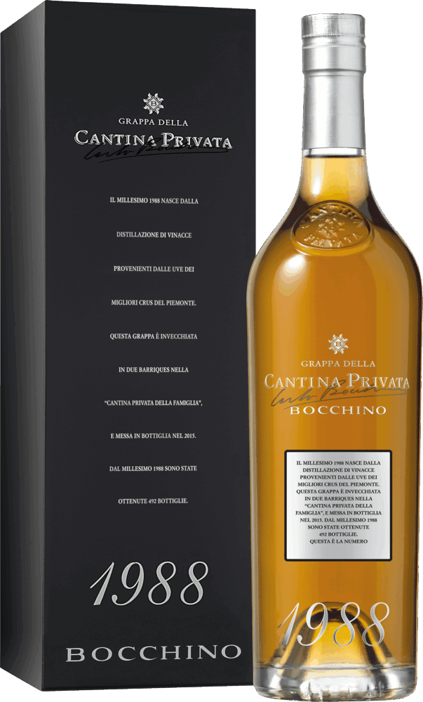Bocchino Grappa Della Cantina Privata Millesimata 1988  0.7 L Flasche