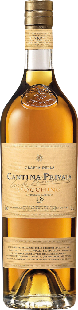 Bocchino Grappa Della Cantina Privata 18 Anni NV  0.7 L Flasche