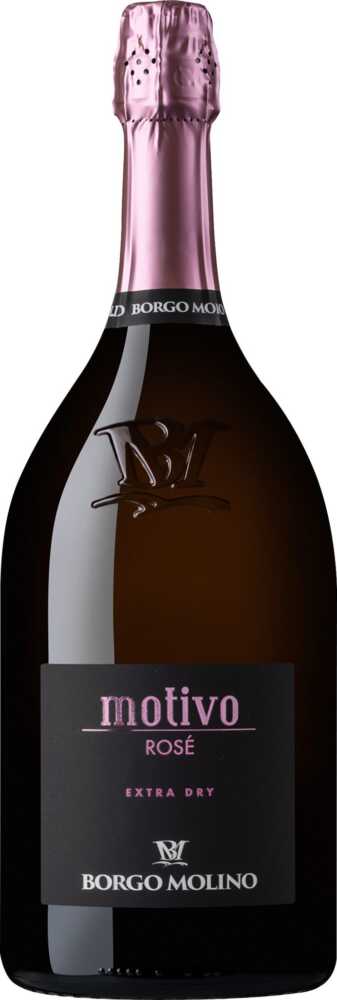 Borgo Molino Vigne & Vini Motivo Rosé Extra Dry Vino Spumante IGT Marca Trevigiana NV  1.5 L Magnum
