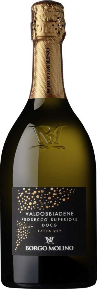 Borgo Molino Vigne & Vini Prosecco Superiore Extra Dry Vino Spumante Valdobbiadene DOCg NV  0.75 L Flasche