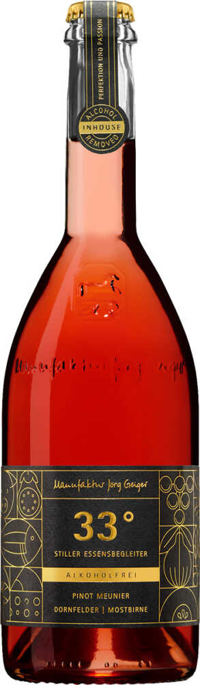 Manufaktur Jörg Geiger 33 Grad – Pinot Meunier | Dornfelder | Mostbirne NV  0.75 L Flasche
