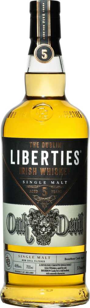 Oak Devil Single Malt Irish Whiskey – 5 Years Bourbon Cask Aged