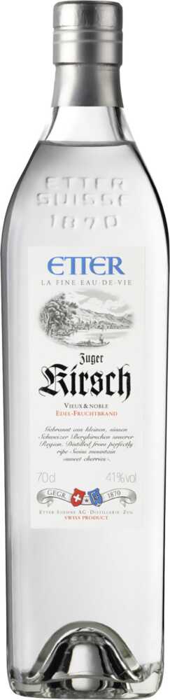 Etter Söhne AG Distillerie Zug Zuger  Kirsch Alt Und Edel Schweizer Kirschwasser, . NV  0.7 L Flasche