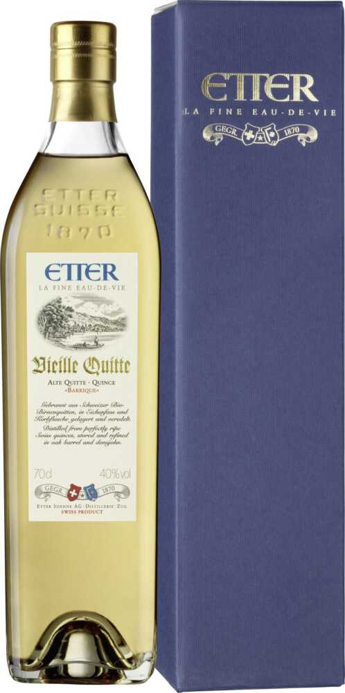 Etter Söhne AG Distillerie Zug Vieille Quitte  Aus Scheizer Hausgärten . NV  0.7 L Flasche