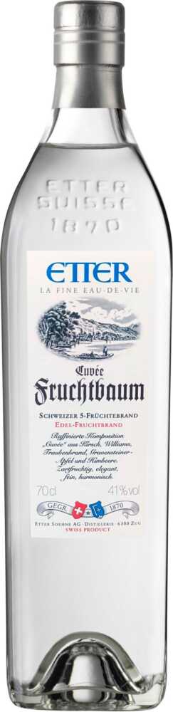Etter Söhne AG Distillerie Zug Fruchtbaum Schweizer 5-Früchte-Brand, , Originalfl. NV  0.7 L Flasche