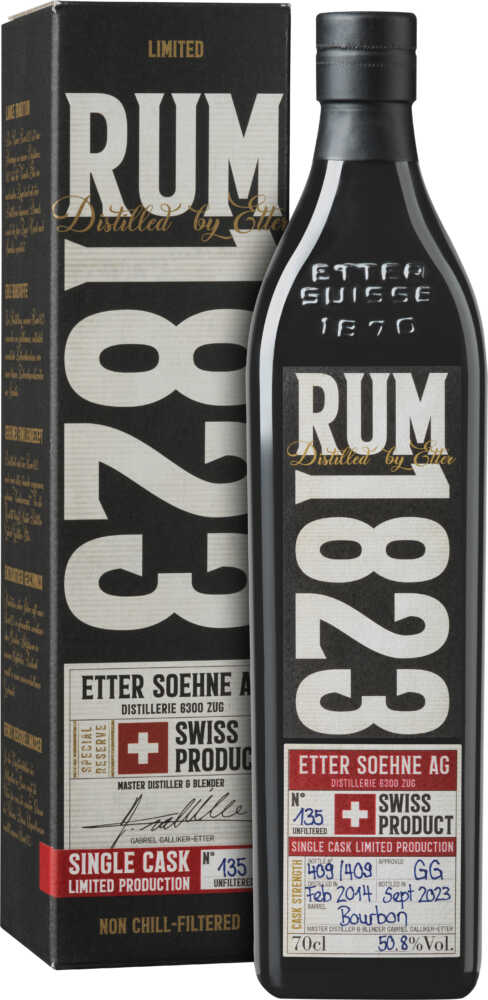 Rum1823 – Single Cask No 135 Swiss Rum