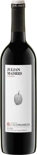 Bodegas Casa Primicia Julian Madrid Reserva 2019  0.75 L Flasche