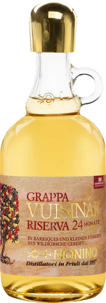 Nonino Distillatori Grappa Vuisinâr Riserva Im Wildkirschenholzfass Gereift NV  0.7 L Flasche