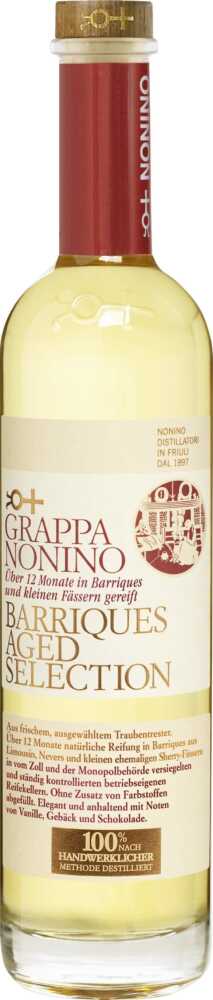 Nonino Distillatori Grappa Barriques Aged Selection Iecchiata In Barriques NV  0.5 L Flasche