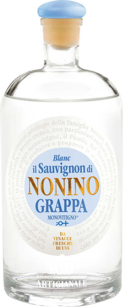 Nonino Distillatori Grappa Il Sauvignon Blanc Monovitigno Klares Destillat . NV  0.7 L Flasche