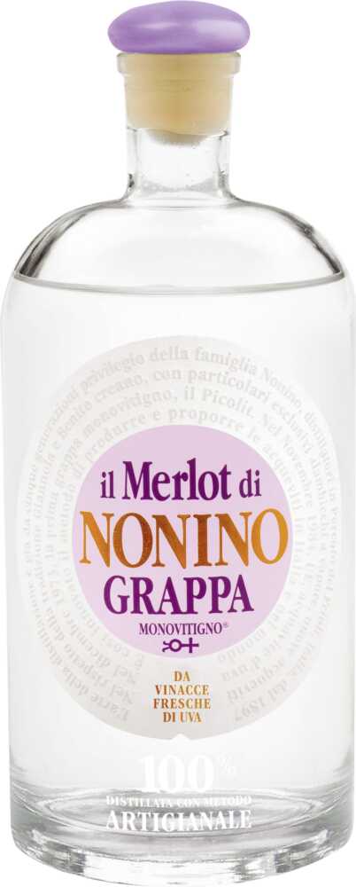Grappa Il Merlot Monovitigno Klares Destillat .
