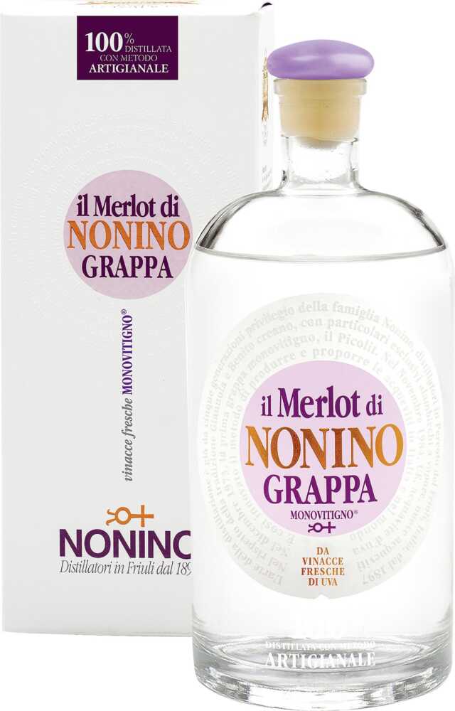 Grappa Il Merlot Monovitigno Klares Destillat .