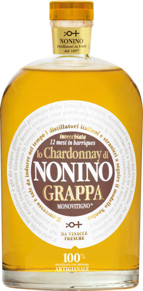Grappa Lo Chardonnay Monovitigno Im Barrique Gereift .