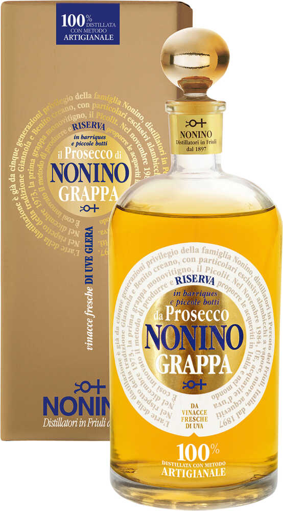 Nonino Distillatori Grappa Il Prosecco Monovitigno Im Barrique Gereift . NV  0.7 L Flasche