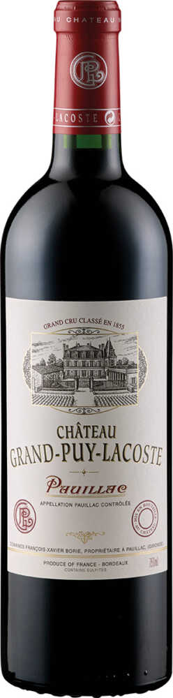Château Grand Puy Lacoste — Aoc Pauillac 5° Cru Cl. Bordeaux 2013  0.75 L Flasche