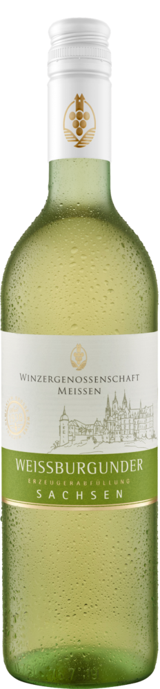 Winzergenossenschaft Meissen Wg Weißburgunder Sachsen QbA Trocken 2022  0.75 L Flasche
