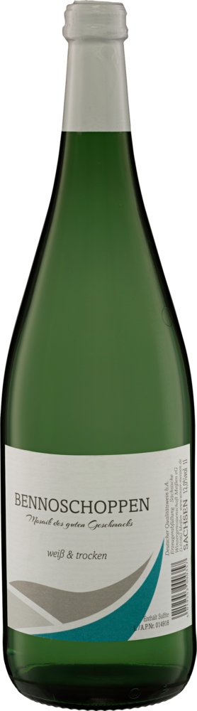Winzergenossenschaft Meissen Wg  Bennoschoppen Weiss Trocken NV  1 L Flasche