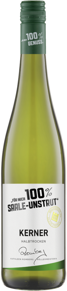 Für mich 100% Saale-Unstrut Kerner Halbtrocken 2025  0.75 L Flasche