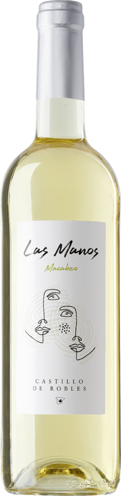 Castillo de Robles Las Manos Macabeo Blanco Vdt Castilla 2025  0.75 L Flasche