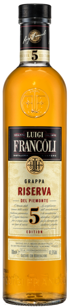 Luigi Francoli Grappa Riserva Edition 5/41,5% NV  0.7 L Flasche