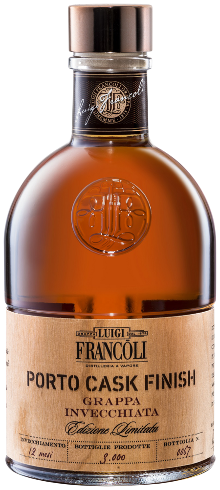 Luigi Francoli Grappa Porto Cask Finish NV  0.5 L Flasche