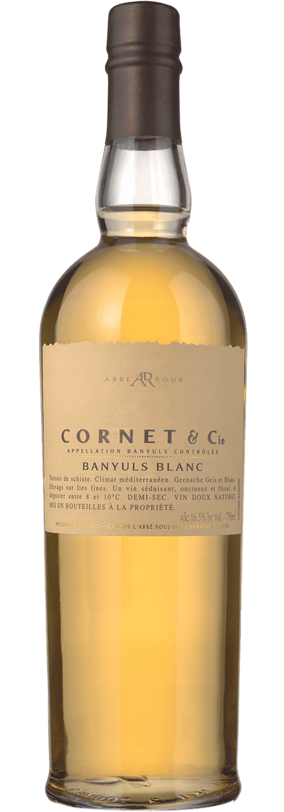Abbé Rous Cornet & Cie Blanc 2018  0.5 L Flasche