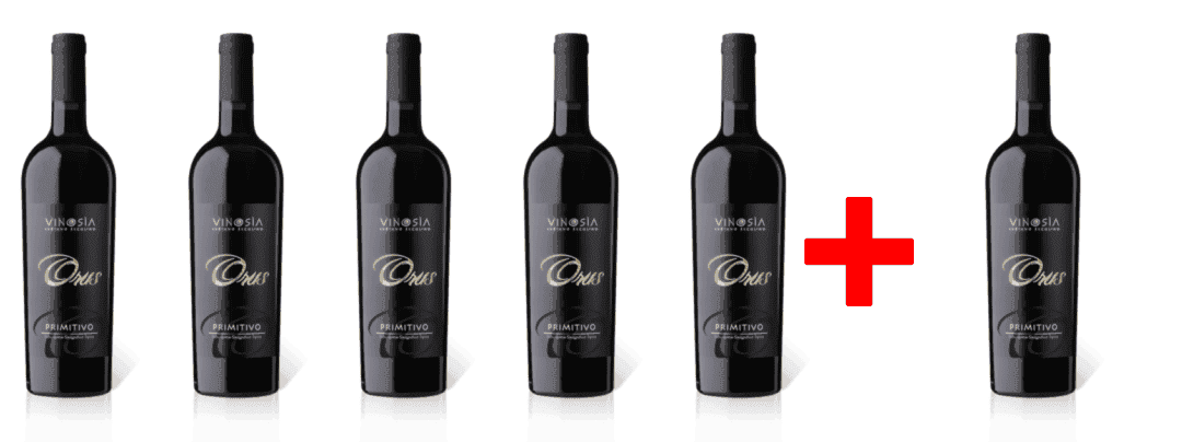 5 + 1 Rotwein-Vorteilspaket Orus Primitivo Salento IGT